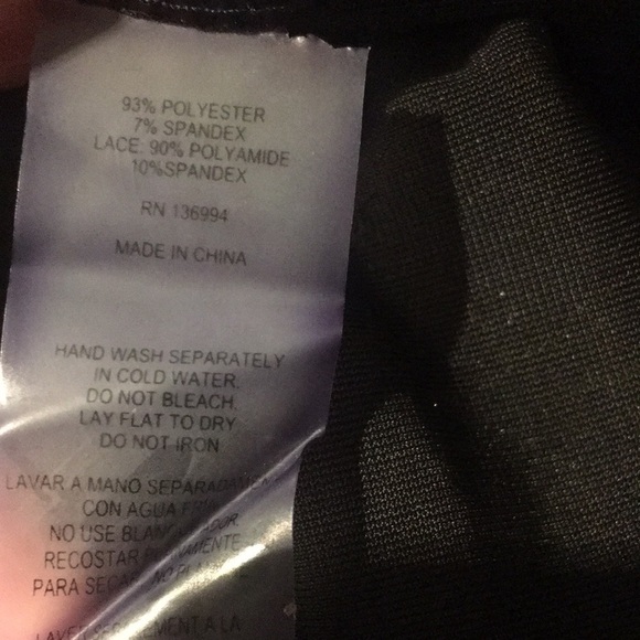 New Liquid by Sioni Black Velvet tank top lace bottom V Neck Small - Picture 5 of 5